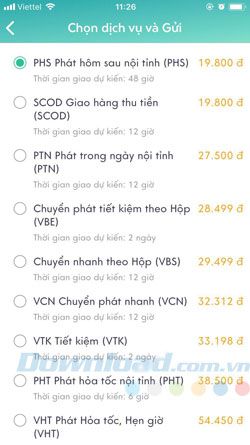 Tạo vận đơn ViettelPost