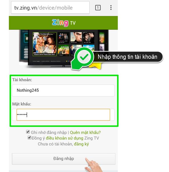 Tài khoản Zing