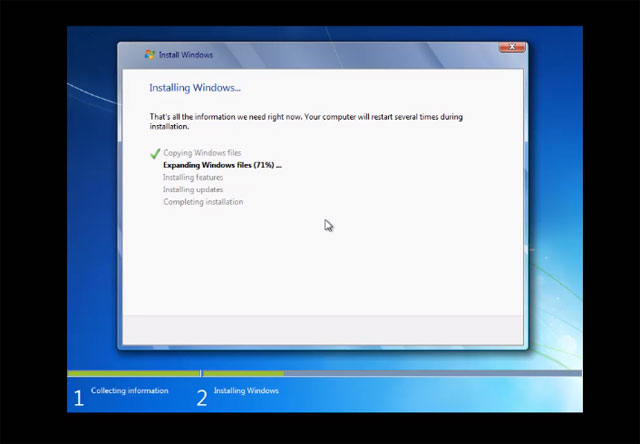 Windows 7 trên VMware