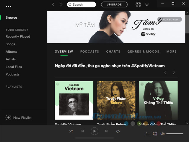 Giao Diện của Spotify