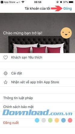 Tạo tài khoản Trivago