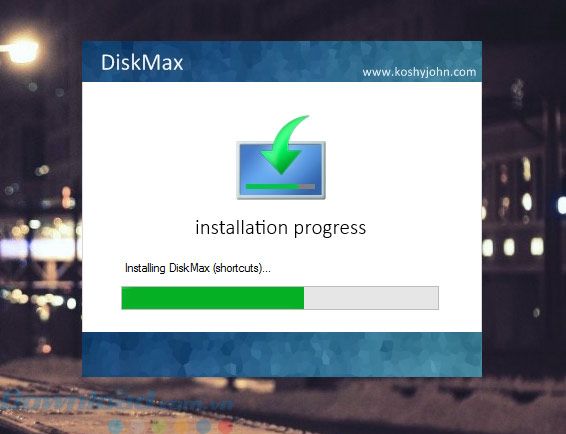 Cài đặt DiskMax