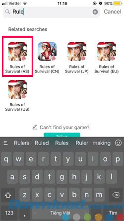 Fake IP để chơi Rules Of Survival