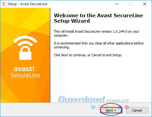 Cài đặt Avast SecureLine