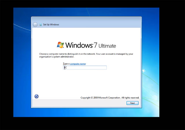 Windows 7 trên VMware