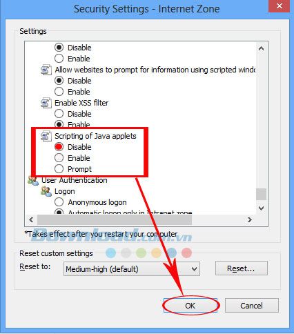 Cách tắt hoặc bật JavaScript trên Internet Explorer