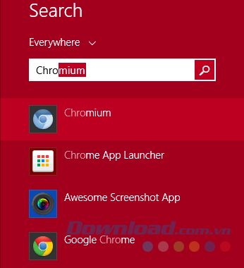 Chromium đã sẵn sàng để bạn khám phá