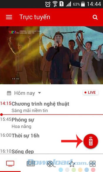 Thay đổi kênh truyền hình