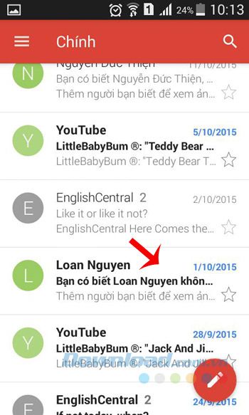 Email chưa đọc