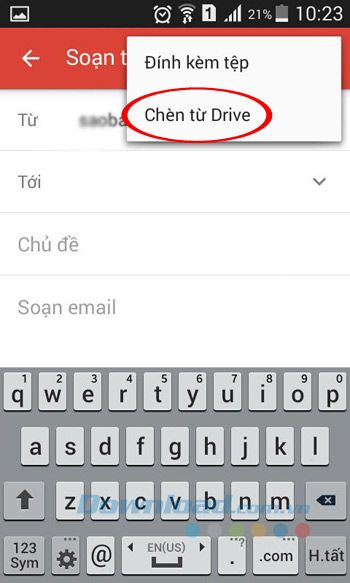 Chèn từ Google Drive