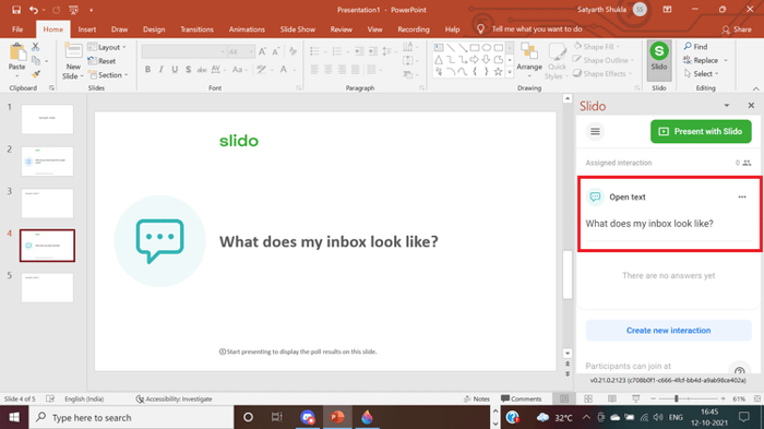 Chọn cách hiển thị kết quả mà bạn muốn trên slide PowerPoint