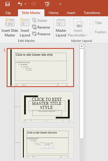 Slide Master trong Microsoft PowerPoint