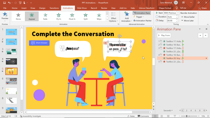 Đặt hộp văn bản vào vị trí phù hợp trong PowerPoint