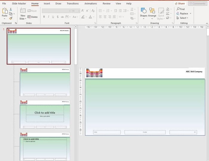 Tạo theme cho mô đun dạy học trong PowerPoint