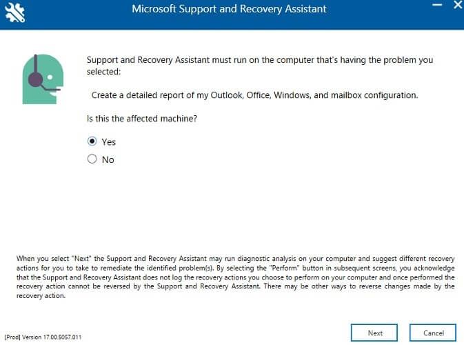 Trợ lý phục hồi và hỗ trợ từ Microsoft