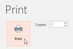 Lệnh In trên PowerPoint