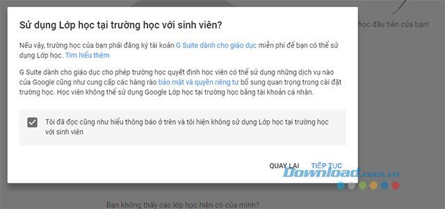 Nhập địa chỉ email của giáo viên