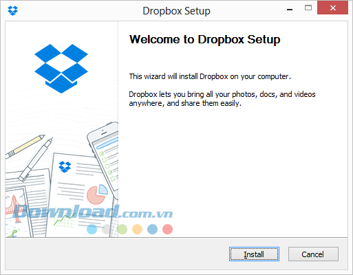 Cài đặt Dropbox trên máy tính