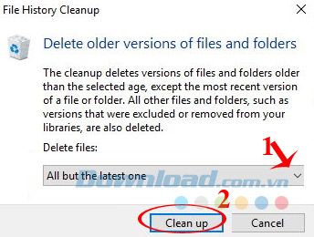 Dọn dẹp lịch sử các tập tin
