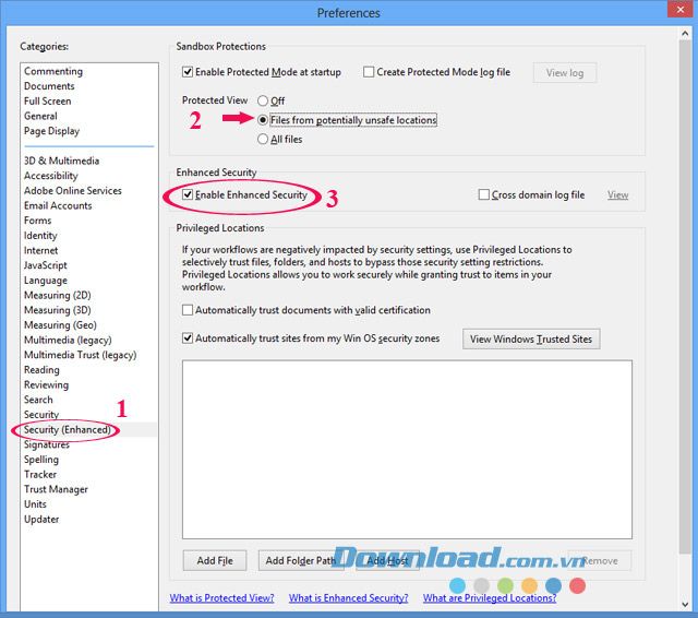 Cách kích hoạt cảnh báo về tệp PDF không an toàn trên Adobe Reader