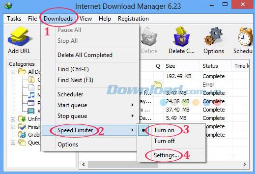 Bí quyết giới hạn tốc độ Mytour cho Internet Mytour Manager