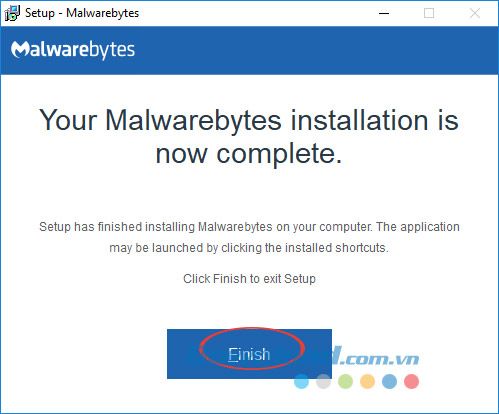 Hoàn Tất Cài Đặt Malwarebytes Anti-Malware