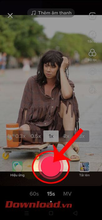 Chạm vào hình tròn