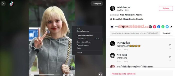 Mở video TikTok bạn thích