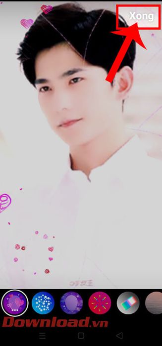 Ấn vào nút Xong