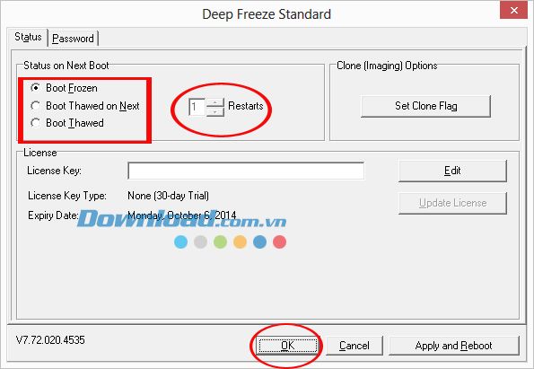 Hướng dẫn cài đặt và sử dụng Deep Freeze để đóng băng ổ cứng