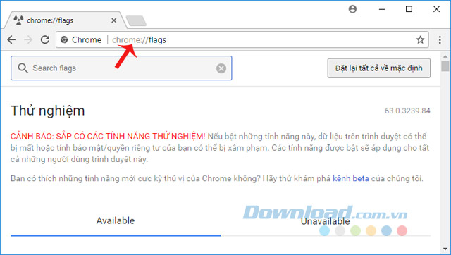 chrome://flags