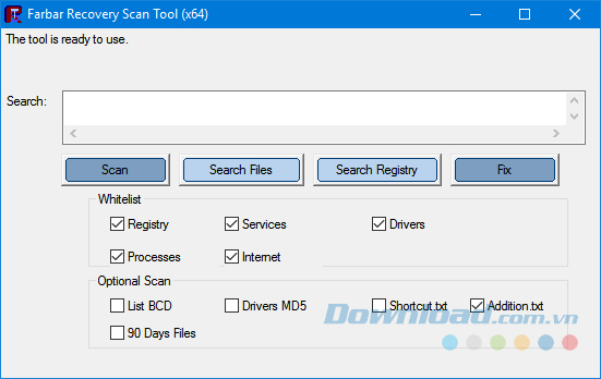 Farbar Recovery Scan Tool