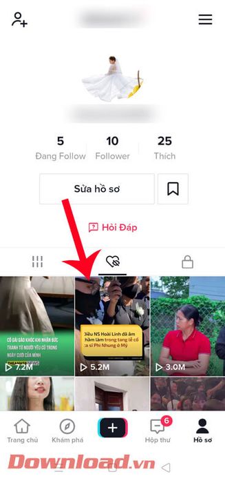 Chọn video bạn đã thích để xem lại