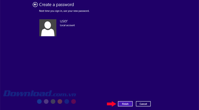 Đặt mật khẩu cho Windows 8