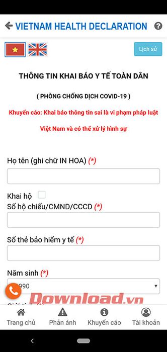 phương pháp khai báo y tế điện tử 4