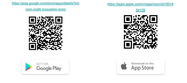 Mã QR cài đặt ứng dụng NCOVI