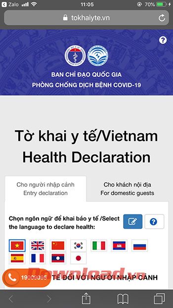 Khai báo y tế toàn dân