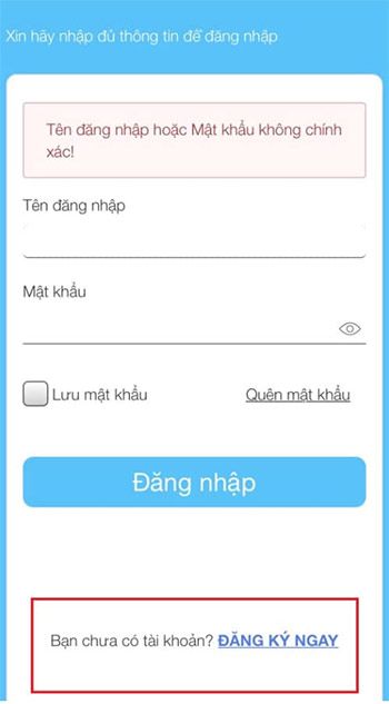 Tạo tài khoản Thanh niên Việt Nam