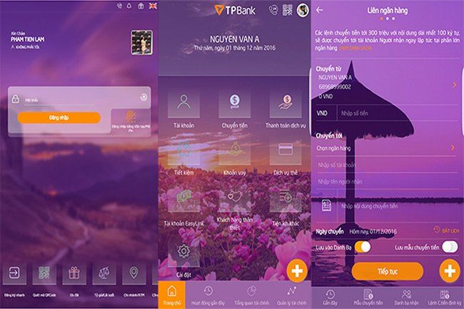 Ứng dụng di động của TPBank.