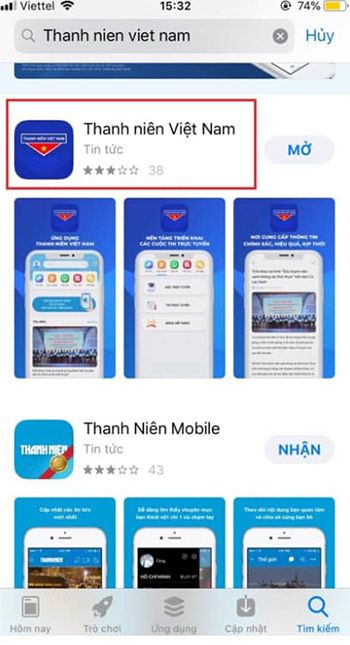 Ứng dụng Thanh niên Việt Nam