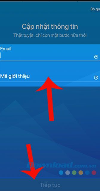 Nhập địa chỉ Email