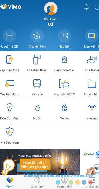 Thông tin sau khi tạo