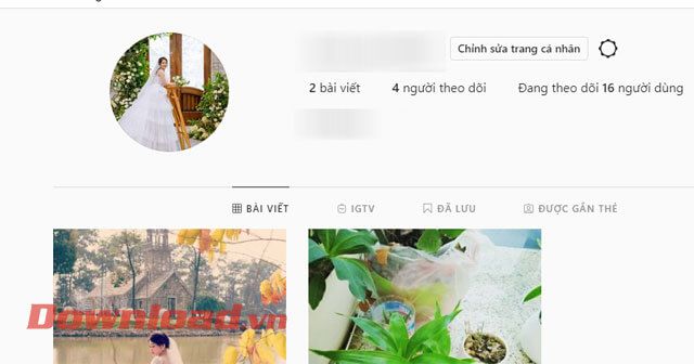 Ảnh đại diện trên Instagram đã thay đổi