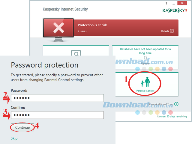 Quản lý quyền truy cập Internet bằng Kaspersky Internet Security