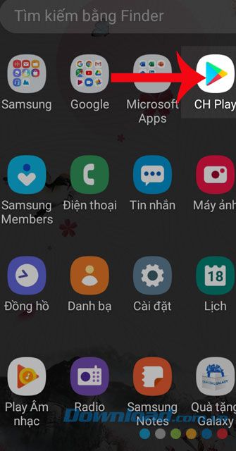 Mở ứng dụng