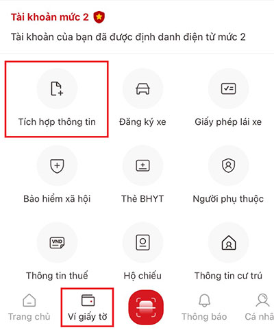 Kết nối thông tin người thân