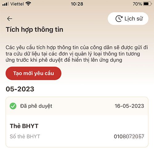 Cách kiểm tra thông tin đã tích hợp trên VNeID