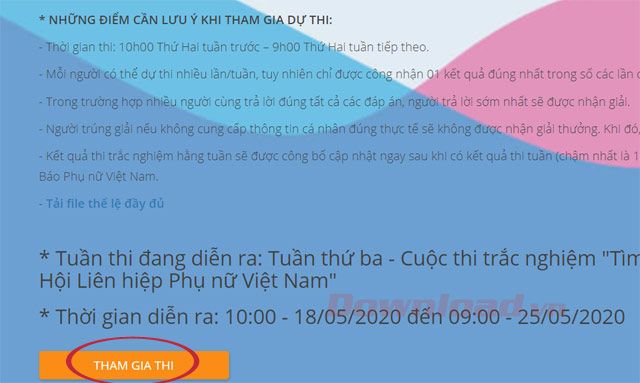 Tham gia cuộc thi