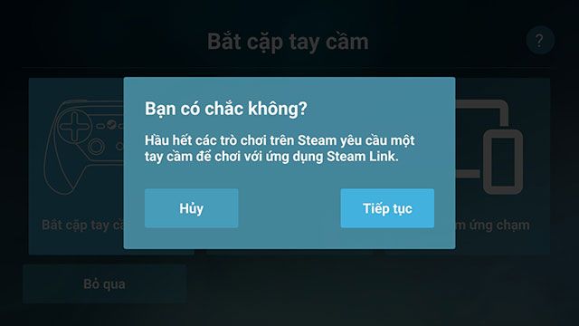 Bỏ qua bước cài đặt thiết bị cầm tay chơi game