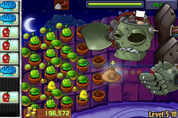 Bí kíp vượt qua tất cả các cấp độ trong trò chơi Plants vs. Zombies